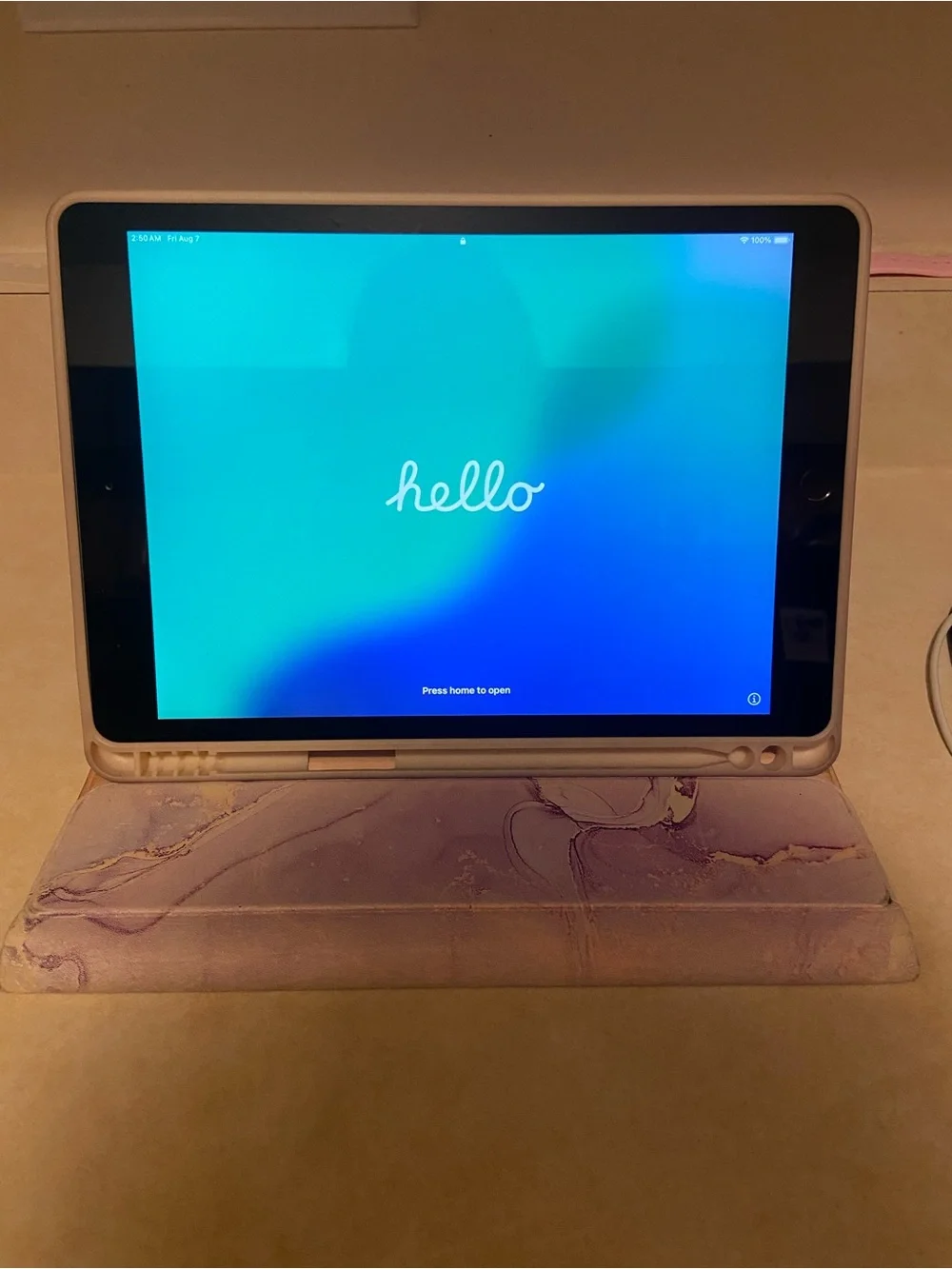 8th Generation Apple iPad with Case
